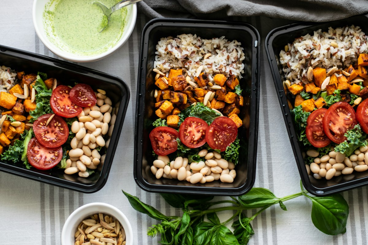 Nutritionist planning healthy meals